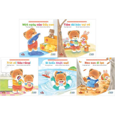 Sách - Bộ Sách Tranh Ehon Gấu Con Kuma - Những Chuyện Nhỏ Hàng Ngày - Phần 2 (Bộ 5 Cuốn)