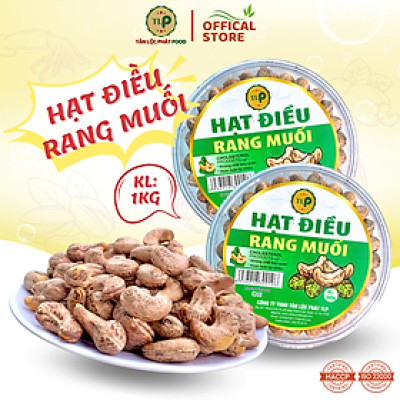 HẠT ĐIỀU RANG MUỐI XẾP HOA TÂN LỘC PHÁT COMBO  1KG - MỖI HỘP 500G