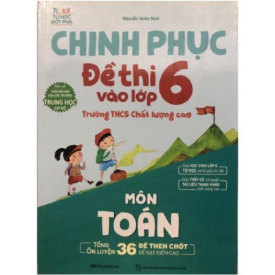 Sách - Combo Chinh phục đề thi vào lớp 6 trường THCS Chất lượng cao môn Toán và Tiếng Anh