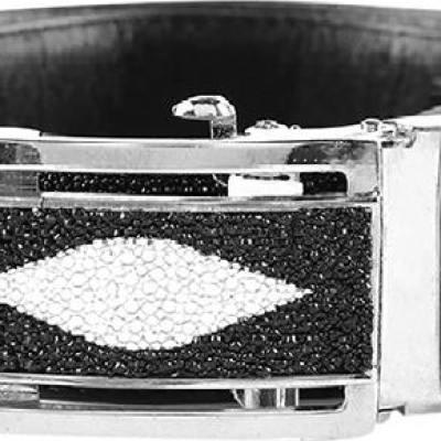 Thắt Lưng Nam Da Cá Đuối Bản Lớn Huy Hoàng HT4502 - Đen