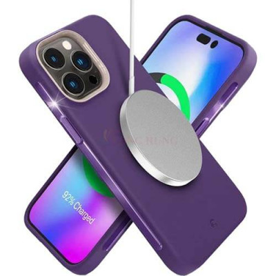 Ốp lưng chống sốc hỗ trợ sạc không dây Spigen Cyrill UltraColor Mag iP 14/14 Plus/14 Pro/14 Pro Max - Hàng chính hãng