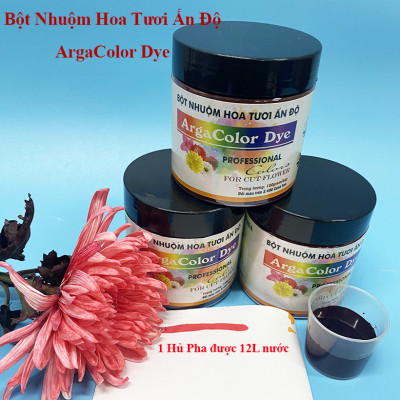 Thuốc Bột Nhuộm Hoa Tươi  màu thực phẩm Ấn Độ (Combo 3 hộp tùy màu) giúp đổi màu hoa cắt cành (1 hủ pha 12L nước màu)