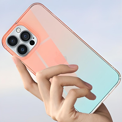 Ốp lưng chống sốc đổi màu cho iPhone 13 (6.1 inch) hiệu Memumi Rainbow Iridescent Case thiết kế mặt lưng đổi màu theo góc nhìn, chống sốc cực tốt, chất liệu cao cấp - hàng nhập khẩu