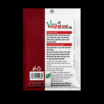 Combo 5 gói Xốt Bò Kho Dầu Việt Ấn 25gr (25gr/gói)