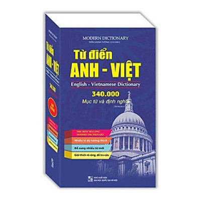Sách - Từ Điển Anh Việt 340000 Mục Từ Và Định Nghĩa - Bìa Mềm - Minh Thắng