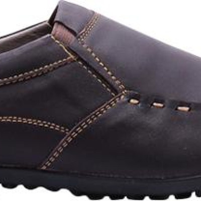 Giày Nam Huy Hoàng Viền Chỉ HT7165 - Nâu