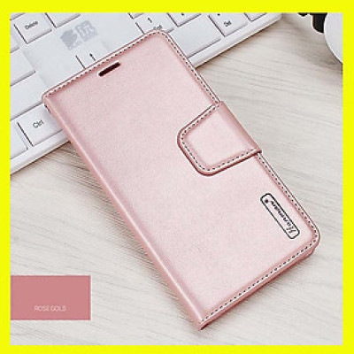 Bao da dạng ví cho iPhone 15Plus hiệu Hanman, DaDa có quai cài có ngăn để thẻ ATM và để tiền, bao da may viền - Hàng nhập khẩu 