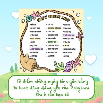 Sách Tô Màu - Capybara - Ngôi Nhà Hạnh Phúc Và Trái Tim Mặt Trời - Combo 2 Cuốn - Megabook