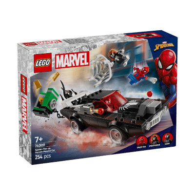 LEGO SUPERHEROES 76309 Đồ Chơi Lắp Ráp Người Nhện Chạm Trán Spider-Man vs. Xe Venom (254 Chi Tiết)