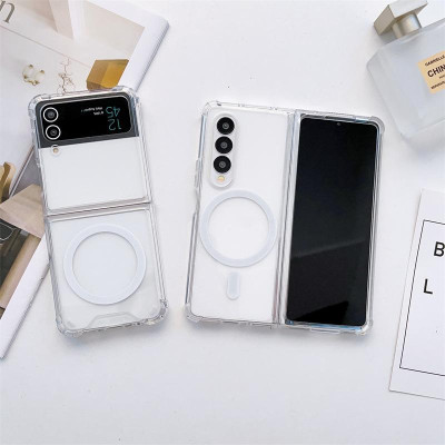 Ốp Lưng Từ Tính Cho Samsung Galaxy Z FOLD 6 / Z FOLD 5 / Z FOLD 4 / Z FLIP 5 / Z FLIP 4 / Z FLIP 3 Từ Tính Trong Suốt