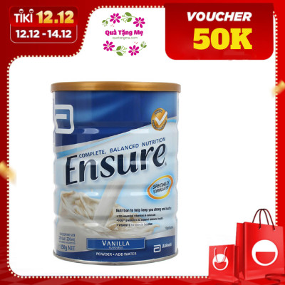 Sữa Ensure Úc cho người già, người gầy, người suy dinh dưỡng, người sau phẫu thuật, người mới ốm dậy - OZ Slim Store - Vanila (850g/lon)