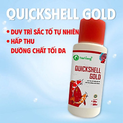 Duy trì, cải thiện sắc tố, hấp thu dưỡng chất tối đa trên cá QUICKSHELL GOLD