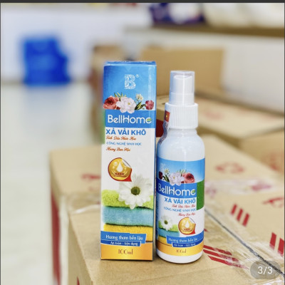 Xả Vải Khô Công Nghệ Sinh Học Bell Home Xanh Hương Ban Mai 100ml