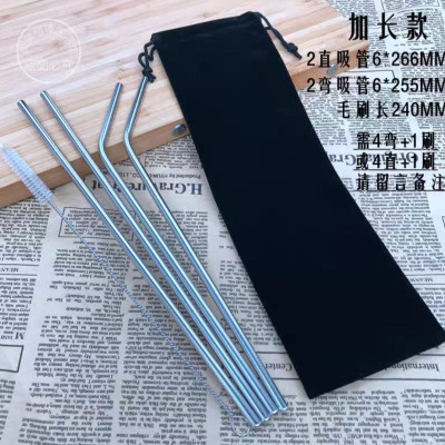 Bộ Ống Hút Inox 304 Trà Sữa + Ống Hút Sinh Tố + Cọ Làm  Sạch Ống Bộ Ống Hút inox 304 Cao Cấp