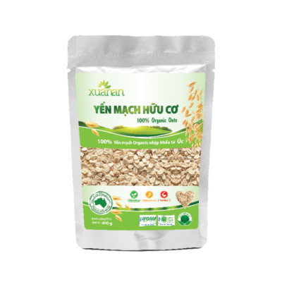Combo 11 Túi Yến Mạch Hữu Cơ Xuân An [ko đường] Túi 400G(Tặng Kèm 11 Túi Yến Mạch 150G)