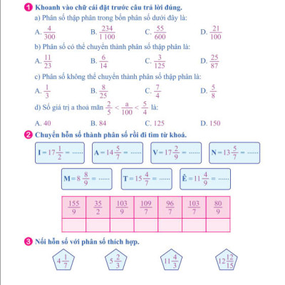 Sách - Phát Triển Trí Thông Minh Toán 5 - Giúp học sinh tự học, rèn luyện mỗi ngày - ndbooks