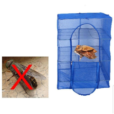 Lồng Lưới 4 Tầng Treo Phơi Cá, Phơi Khô, Thực Phẩm 70X35Cm