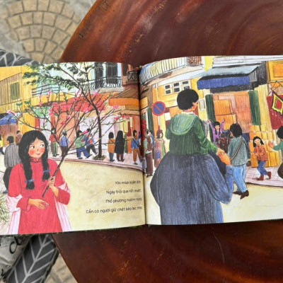  (Bìa cứng – In màu) XUÂN MỜI MẶT ĐẤT NỞ HOA - Mía Studio – Quỳnh Hương (Hũ) – Slowbooks