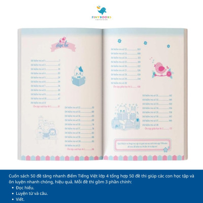 Sách - Combo 250 Bài Toán Chọn Lọc Và 50 Đề Tăng Điểm Nhanh Toán - Tiếng Việt - Tiếng Anh Lớp 4 - TKBooks