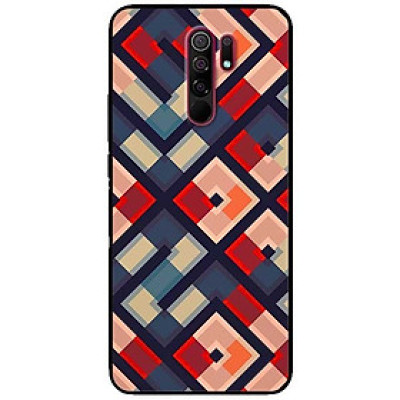 Ốp lưng dành cho Xiaomi Redmi 9 mẫu Họa Tiết Vuông Chéo