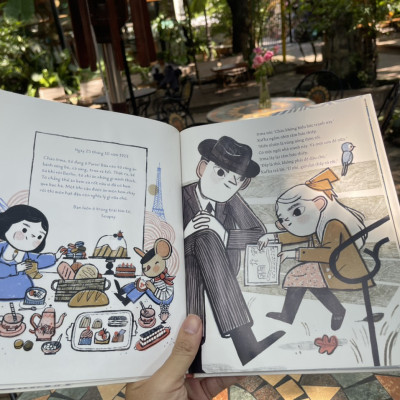 (Bìa cứng in màu) KAFKA VÀ CÔ BÉ BÚP BÊ  - Larissa Theule  - Minh họa: Rebecca Green - Trần Quân dịch - Crabit Kidbooks 