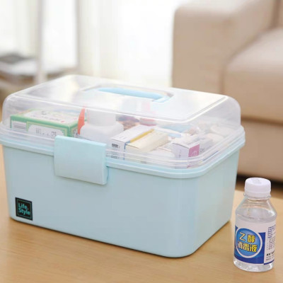 Tủ Đựng Thuốc / Hộp đựng thuốc gia đình có quai xách - Hộp đựng đồ Mỹ Phẩm Đi Làm Móng Làm Nails