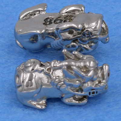 Chuỗi đeo tay đá vân rồng đỏ 8 ly - cẩn Tỳ Hưu inox bạc VVROTHTB8 - hợp mệnh Hỏa, mệnh Thổ