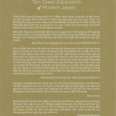 Mười Nhà Giáo Dục Lớn Của Nhật Bản Hiện Đại