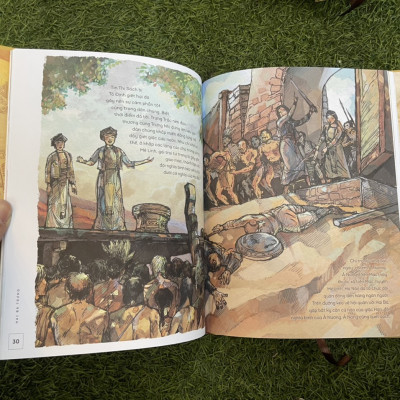 [Bộ LỊCH SỬ VIỆT NAM BẰNG TRANH] - BÌA CỨNG - IM MÀU TOÀN BỘ - NXB TRẺ - [Hai Bà Trưng] -