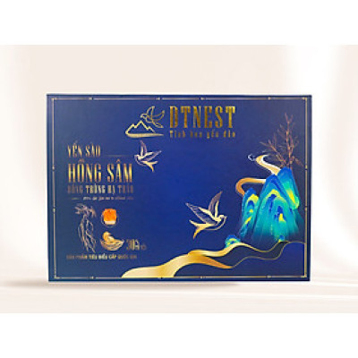 Yến Chưng Hông Sâm Đông Trùng Hạ Thảo DTNEST - Hộp quà 6 hũ - Bồi Bổ Sức Khỏe