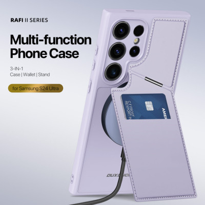 Ốp Lưng Case Dux Ducis Dành Cho Samsung Galaxy S24 Ultra, DUX DUCIS Rafi II Series hỗ trợ sạc từ tính_ Hàng chính hãng