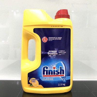 Combo Bột rửa bát Finish 2,5kg + Muối 1,2kg + Nước làm bóng 400ml