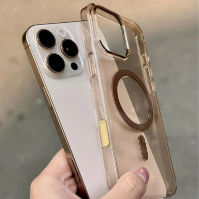 Ốp lưng Xlevel Clear Case Vàng Sa Mạc chống ố vàng hỗ trợ sạc không dây cho điện thoại ip 16 pro max [Camera Control Button] – Hàng nhập khẩu