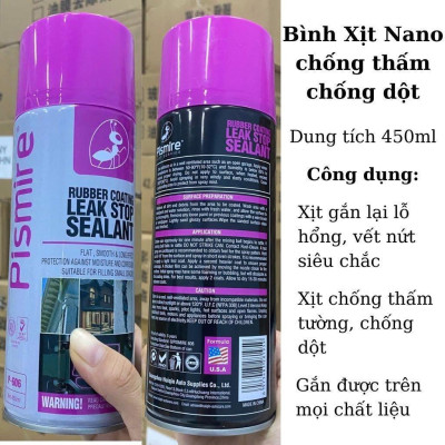 Bình Xịt Chống Thấm Dột, Thấm Tường Đa Năng Pismire U.s.a Tím 450Ml