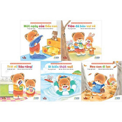 Sách - Bộ Sách Tranh Ehon Gấu Con Kuma - Những Chuyện Nhỏ Hàng Ngày - Phần 2 (Bộ 5 Cuốn)