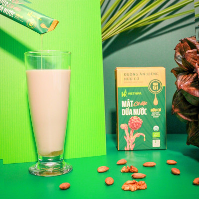 Mật Dừa Nước Vietnipa Hộp 150g - Thực Phẩm Bổ Sung Dinh Dưỡng Cho Cả Gia Đình, Người Tiểu Đường, Ăn Kiêng, Ăn Chay, Hàm Lượng Vitamin Và Muối Khoáng Cao