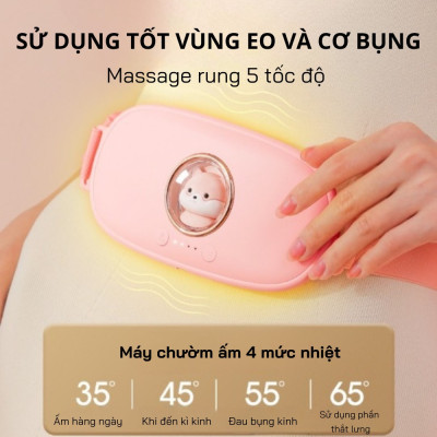 ￼Máy massage đau bụng kinh M28, Có hộp quà tặng, Giảm đau bụng cho phụ nữ đến kì, Chườm nóng, Hỗ trợ chăm sóc sức khỏe