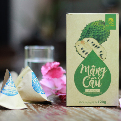 Combo Đậu Nành Sấy Cỏ Ngọt Vị Cay Hải Long (230g) + Mãng Cầu Sấy Dẻo Hải Long (120g)
