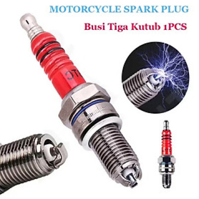 BUGI 3 CHẤU BẠCH KIM LẮP XE MÁY SIÊU MẠNH