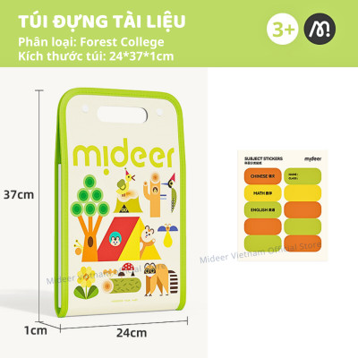 Túi đựng tài liệu dọc nhiều ngăn A4 cầm tay Mideer Accordion Folder