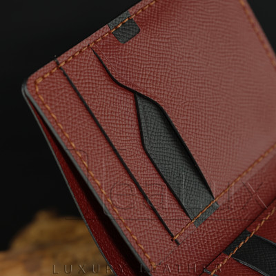 Ví Da Epsom Dáng Đứng Handmade Lealux Epsom Wallet 3