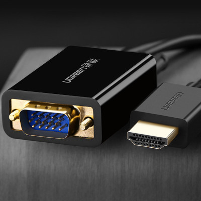 Cáp chuyển đổi VGA to HDMI + Audio dài 2m chính hãng Ugreen 30840