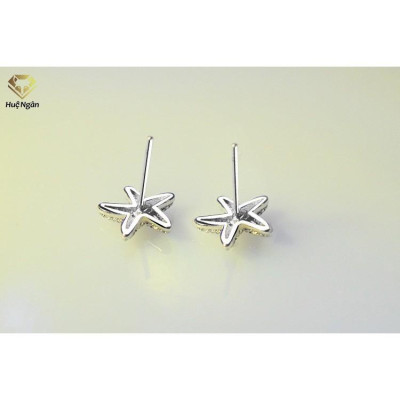 Bông tai bạc 925 Huệ Ngân - Sao biển RYE140982
