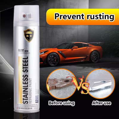 Sơn Bạc Mạ Chrome màu inox Sáng Bóng 350ml - Chai Sơn Mạ Siêu Bóng-Sơn xe - sơn mọi vật liệu