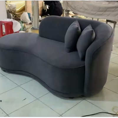 Ghế sofa băng cong nệm êm Juno Sofa 1m8 tặng 2 gối mẫu mới hiện nay