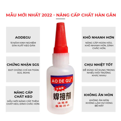 Keo Dán Siêu Dính Đa Năng Mọi Chất Liệu Cực Mạnh - Dán Gỗ Thuỷ Tinh Kim Loại Sắt Gốm Sứ Nhựa Vải