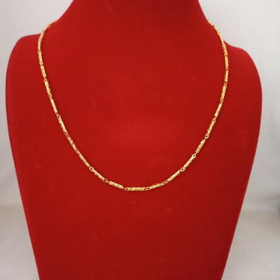 Dây chuyền Hợp thời trang nam nữ, Kiểu đốt trúc 2li, Kèm túi nhung Cung hỷ, Phù hợp nam nữ