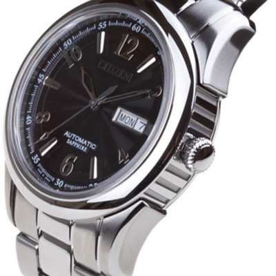 Đồng Hồ Nam Citizen Dây Thép Không Gỉ NH8310-53E - Mặt Đen (Sapphire)