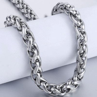 Dây chuyền nam titan cao cấp thời trang inox thép không gỉ kiểu bông dừa trangsucpt 7mm PTDCNA170