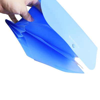 Bìa Nút 3 Ngăn - Morning Glory 79154 - Xanh Dương